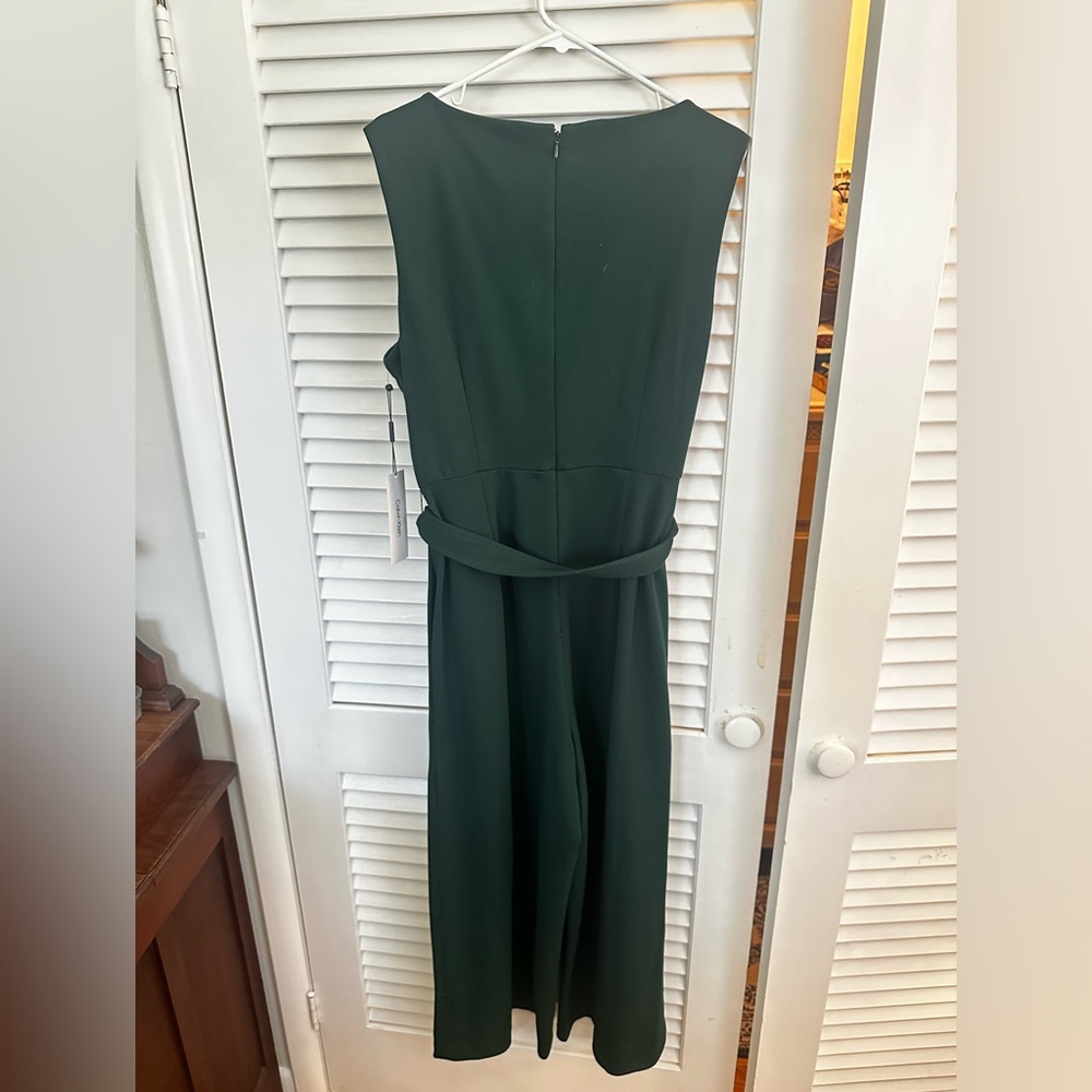 Calvin Klein Women’s Green Jumpsuit Wide-Leg, Elegant Dressy One-Piece Size 16 - Picture 6 of 6